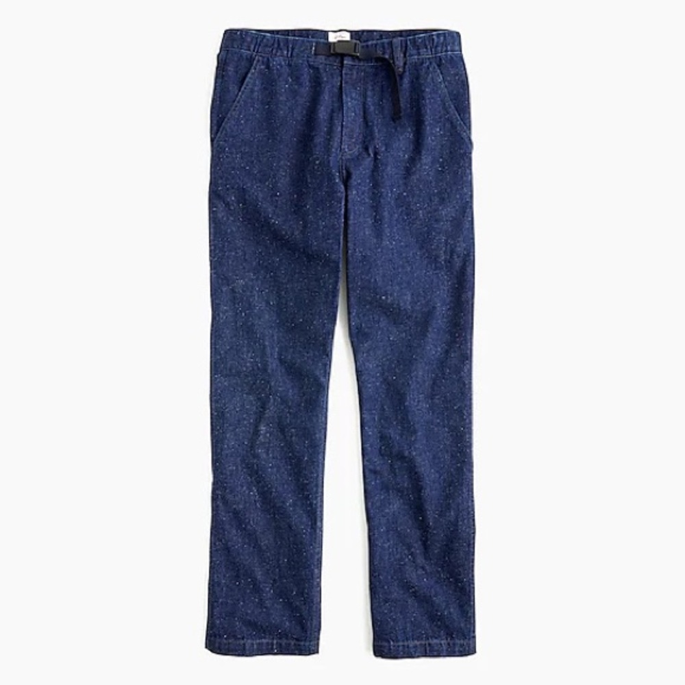 NWOT J. Crew Belted Japanese Neppy Denim Jeans